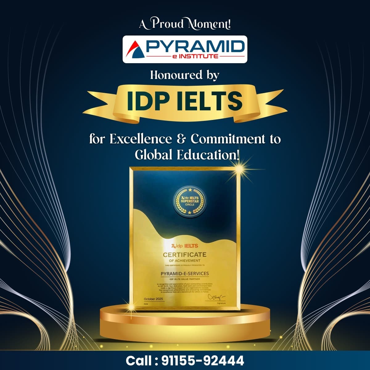 IDP IELTS Official Recognition Certificate